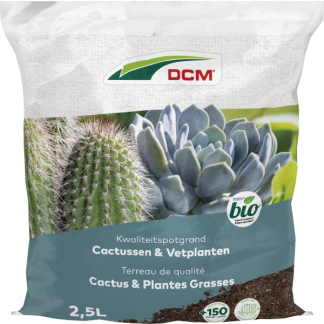 DCM Cactussen en vetplanten potgrond | DCM | 2.5 L (Bio-label) 1004470 K170505120 - 