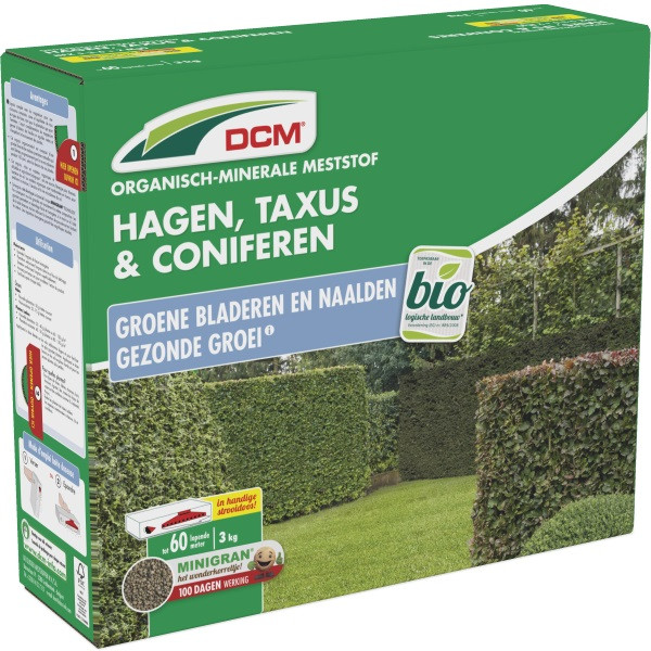 DCM Coniferen, taxus en hagen mest | DCM | 60 m² (3 kg, Bio-label) 1003780 K170505079 - 1