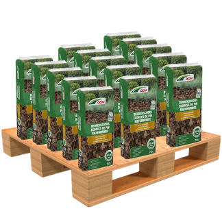 DCM Dennenschors pallet | 1260 liter | DCM (Pinus Sylvestris, 20-40 mm)  X170505203 - 1
