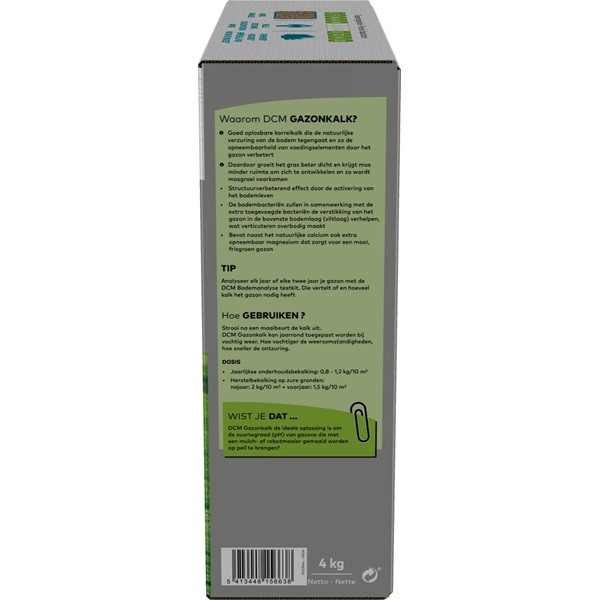DCM Gazonkalk | DCM | 50 m² (Magnesiumkalk, Met bacteriën, 4 kg) 1005877 K170115830 - 3