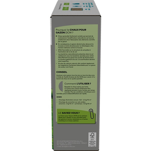 DCM Gazonkalk | DCM | 50 m² (Magnesiumkalk, Met bacteriën, 4 kg) 1005877 K170115830 - 2