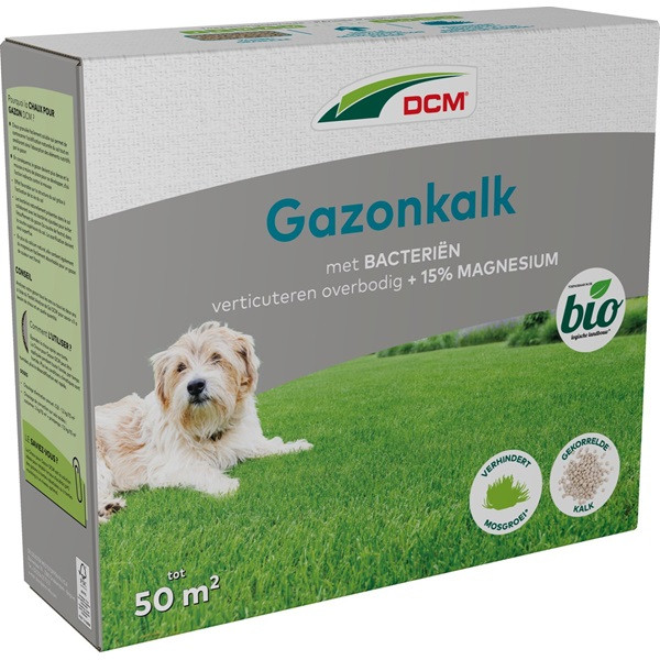 DCM Gazonkalk | DCM | 50 m² (Magnesiumkalk, Met bacteriën, 4 kg) 1005877 K170115830 - 1