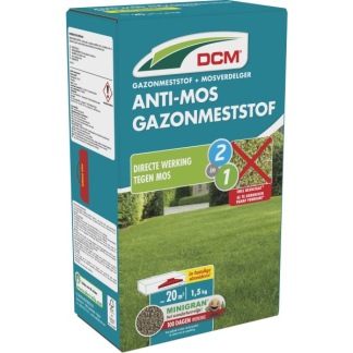DCM Gazonmest | DCM | 20 m² (2-in-1, Anti-mos, 1.5 kg) 1004585 K170505070 - 