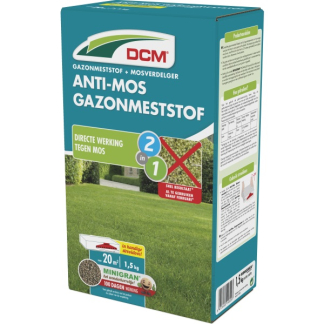 DCM Gazonmest | DCM | 20 m² (2-in-1, Anti-mos, 1.5 kg) 1004585 K170505070 - 