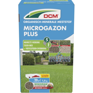 DCM Gazonmest met kalk | DCM | 20 m² (5-in-1, Anti-mos, 1.5 kg) 1003041 K170505086 - 