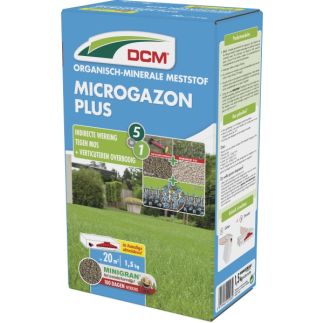 DCM Gazonmest met kalk | DCM | 20 m² (5-in-1, Anti-mos, 1.5 kg) 1003041 K170505086 - 