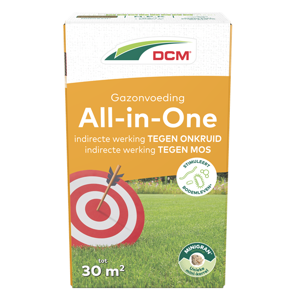 DCM Gazonvoeding all-in-one | DCM | 30 m² (1.5 kg, MINIGRAN®, Anti onkruid & mos) 1005845 K170505356 - 2