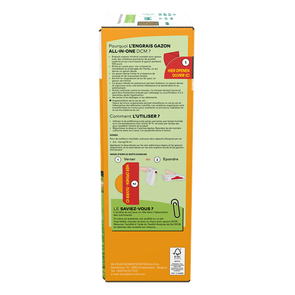 DCM Gazonvoeding all-in-one | DCM | 30 m² (1.5 kg, MINIGRAN®, Anti onkruid & mos) 1005845 K170505356 - 4