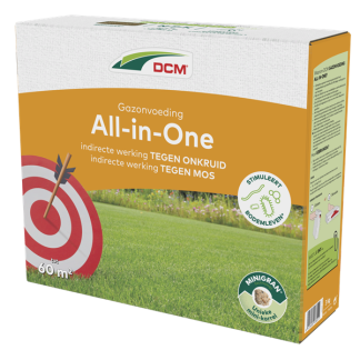 DCM Gazonvoeding all-in-one | DCM | 60 m² (3 kg, MINIGRAN®, Anti onkruid & mos) 1005960 K170505357 - 2