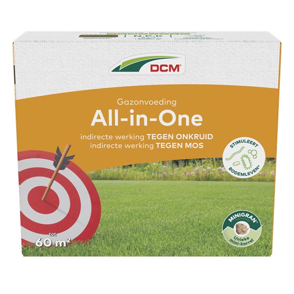 DCM Gazonvoeding all-in-one | DCM | MINIGRAN® | 60 m² (3 kg, Anti onkruid & mos) 1005960 K170505357 - 1