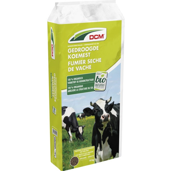 DCM Gedroogde koemest | DCM | 10 kg (Universeel, Organisch, Bio-label) 1000301 K170505040 - 1