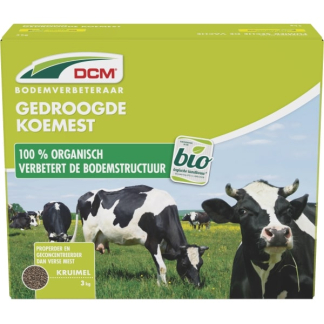 DCM Gedroogde koemest | DCM | 3 kg (Universeel, Organisch, Bio-label) 1003419 K170505039 - 