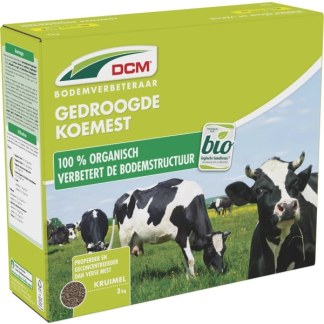 DCM Gedroogde koemest | DCM | 3 kg (Universeel, Organisch, Bio-label) 1003419 K170505039 - 