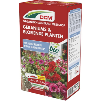 DCM Geraniums en bloeiende planten mest | DCM | 20 m² (1.5 kg, Bio-label) 1003789 K170505072 - 