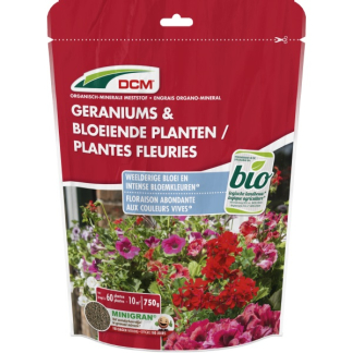 DCM Geraniums en bloeiende planten mest | DCM | 750 gram (10 m², Bio-label) 1003057 K170505073 - 