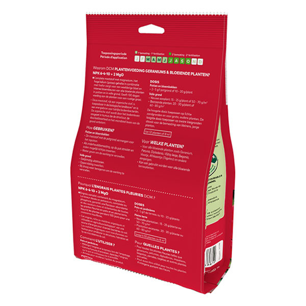 DCM Geraniums en bloeiende planten mest | DCM | 8 m² (0.65 kg, Bio-label) 1007539 K170115925 - 6