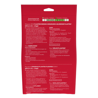 DCM Geraniums en bloeiende planten mest | DCM | 8 m² (0.65 kg, Bio-label) 1007539 K170115925 - 7