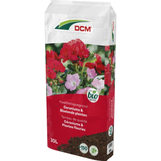 DCM Geraniums en bloeiende planten potgrond | DCM | 30 liter (Bio-label) 1004502 K170505122 - 