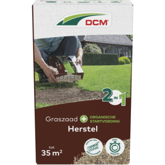 DCM Graszaad herstel | DCM | 35 m² (Snel kiemend, Meststof, Strooidoos, 525 gram) 1004744 K170115657 - 2