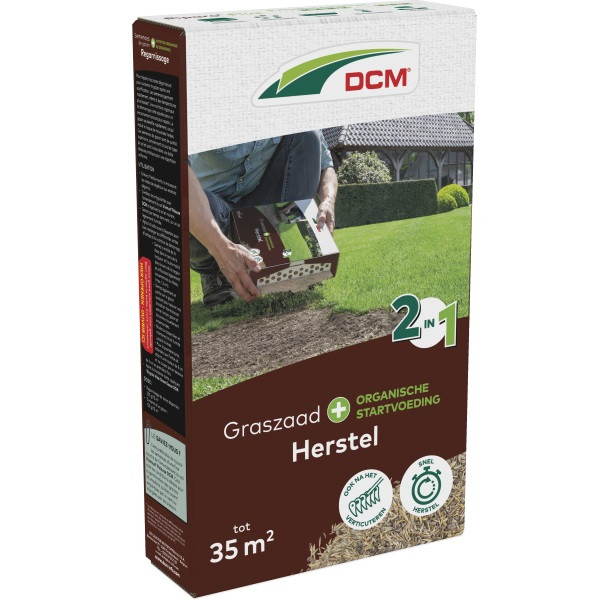 DCM Graszaad herstel | DCM | 35 m² (Snel kiemend, Meststof, Strooidoos, 525 gram) 1004744 K170115657 - 1