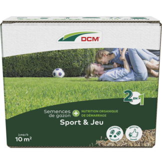 DCM Graszaad speelgazon 2-in-1 |  DCM | 10 m² (Meststof, Strooidoos, 200 gram) 1004741 K170115653 - 2