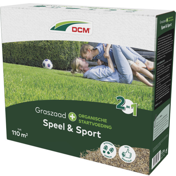 DCM Graszaad speelgazon 2-in-1 | DCM | 110 m² (Meststof, Strooidoos, 2.2 kg) 1004775 K170115649 - 3