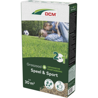 DCM Graszaad speelgazon 2-in-1 | DCM | 30 m² (Meststof, Strooidoos, 600 gram) 1004745 K170115652 - 3