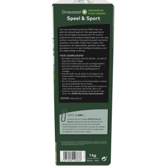 DCM Graszaad speelgazon 2-in-1 | DCM | 50 m² (Meststof, Strooidoos, 1 kg) 1004750 K170115651 - 5