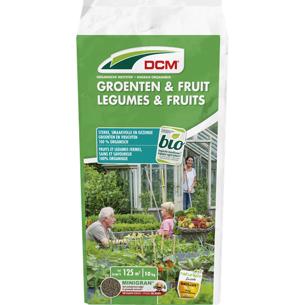 DCM Groenten en fruit mest | DCM | 10 kg (125 m², Organisch, Bio-label) 1000113 K170115721 - 2