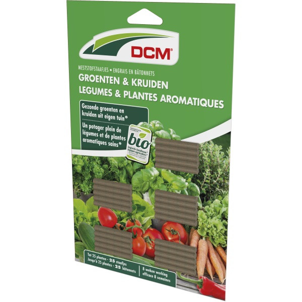 DCM Groenten en kruiden mest | DCM | 25 stuks (Staafjes, Bio-label) 1002802 K170505108 - 3