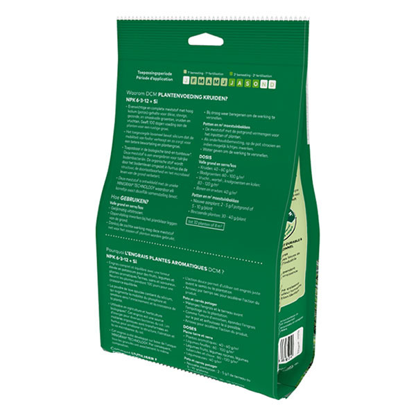 DCM Groenten en kruiden mest | DCM | 650 gram (8 m², Bio-label) 1007534 K170115926 - 6
