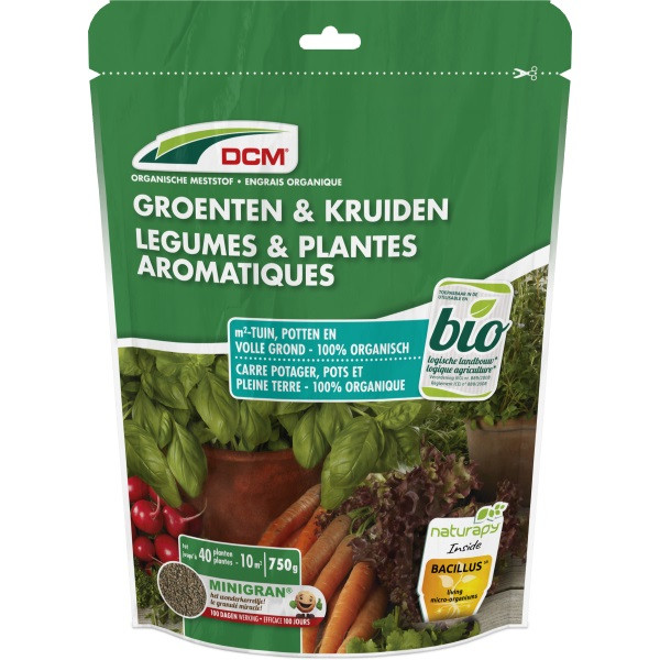 DCM Groenten en kruiden mest | DCM | 750 gram (10 m², Organisch, Bio-label) 1000080 K170505076 - 2