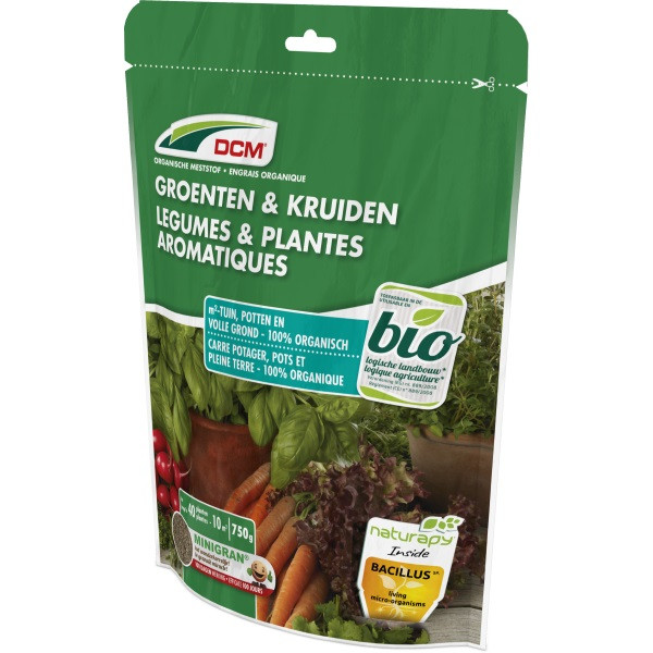 DCM Groenten en kruiden mest | DCM | 750 gram (10 m², Organisch, Bio-label) 1000080 K170505076 - 3