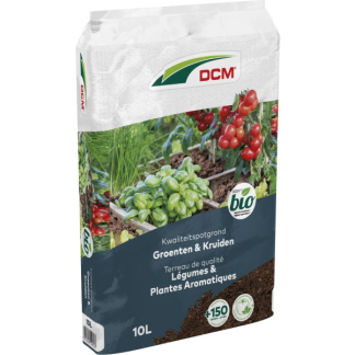 DCM Groenten en kruiden potgrond | DCM | 10 liter (Bio-label) 1004480 1004487 K170505124 - 