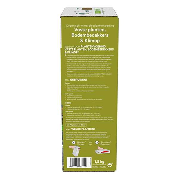 DCM Klimplanten mest | DCM | 1.5 kg (20 m², Ook voor vaste planten en bodembedekkers, Bio-label) 1003798 K170115911 - 4