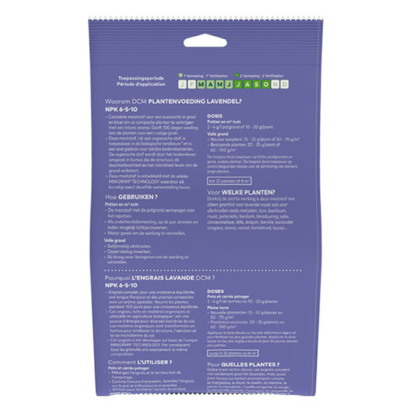 DCM Lavendel mest | DCM | 650 gram (8 m², Organisch, Bio-label) 1007592 K170115920 - 7