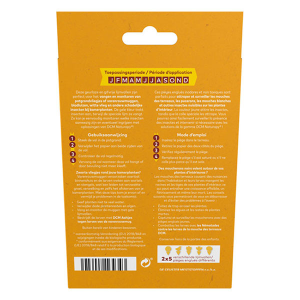 DCM Lijmval voor potgrondvliegjes | DCM | 10 stuks (Bio-label) 1007086 K170115827 - 2