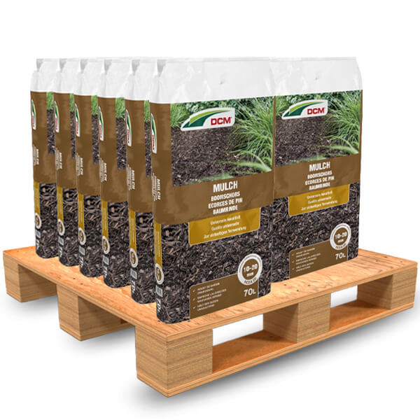DCM Mulch boomschors pallet | DCM | 1400 liter (Natuurlijk, 10-20 mm)  W170505199 - 1