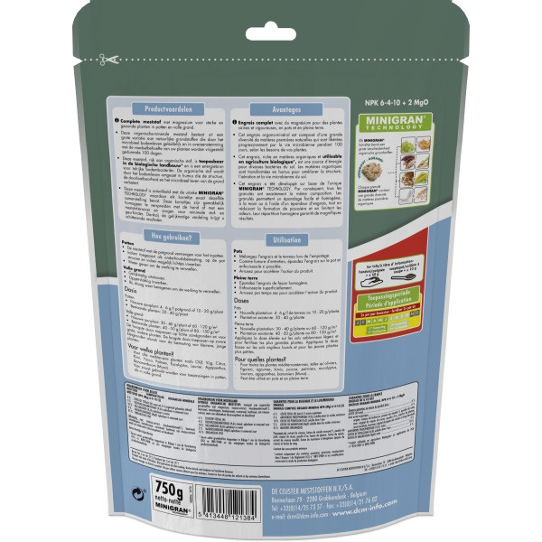 DCM Olijven, vijgen en citrus mest | DCM | 750 gram (10 m², Bio-label) 1003056 K170505090 - 6