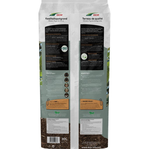 DCM Olijven, vijgen en citrus potgrond | DCM | 30 liter (Bio-label) 1004507 K170505130 - 6