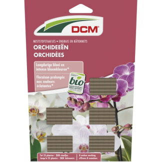 DCM Orchideeën mest | DCM | 25 stuks (Staafjes, Bio-label) 1002832 K170505109 - 2