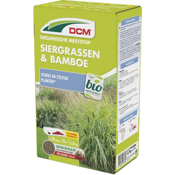 DCM Siergrassen en bamboe mest | DCM | 1.5 kg (25 m², Organisch, Bio-label) 1003795 K170505098 - 3