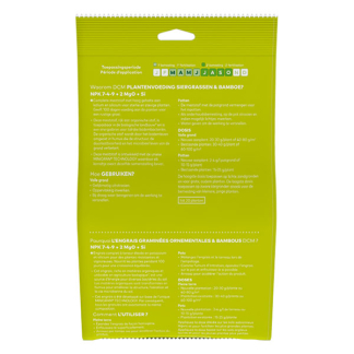 DCM Siergrassen en bamboe mest | DCM | 10 m² (Organisch, 0.65 kg, Bio-label) 1007537 K170115909 - 7