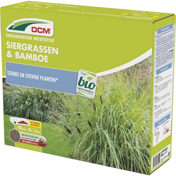 DCM Siergrassen en bamboe mest | DCM | 50 m² (Organisch, 3 kg, Bio-label) 1003782 K170505099 - 3