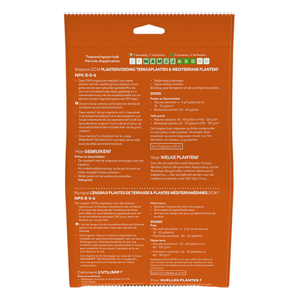 DCM Terras en meditarrane planten mest | DCM | 650 gram (Voor 17 planten, Organisch, Bio-label) 1007658 K170115922 - 7