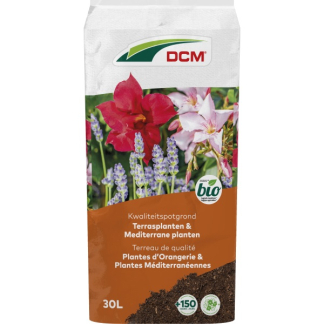 DCM Terras en mediterrane planten potgrond | DCM | 30 liter (Bio-label) 1004509 K170505133 - 2