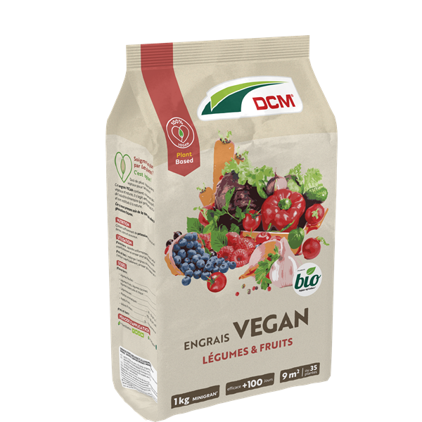 DCM Vegan plantenvoeding | DCM | 1 kg (Groenten en fruit, 9 m², MINIGRAN® technologie, Bio-label) 1005982 K170505367 - 1