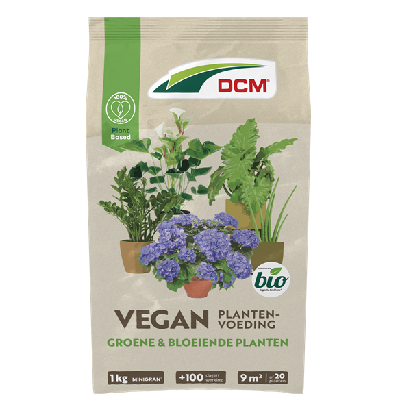 DCM Vegan plantenvoeding | DCM | 1 kilo (Groene en bloeiende planten, 9 m², MINIGRAN® technologie, Bio-label) 1005983 K170505366 - 2