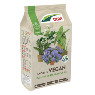 DCM Vegan plantenvoeding | DCM | 1 kilo (Groene en bloeiende planten, 9 m², MINIGRAN® technologie, Bio-label) 1005983 K170505366 - 