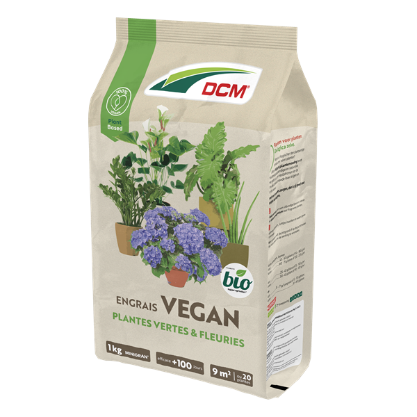 DCM Vegan plantenvoeding | DCM | 1 kilo (Groene en bloeiende planten, 9 m², MINIGRAN® technologie, Bio-label) 1005983 K170505366 - 3